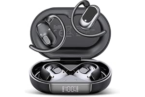 STECEi AI Traducteur Vocal Instantané, 164 Langues Écouteur Traducteur Instantané avec 6 Modes de Traduction, 3 en 1 Open Ear Écouteur Traduction Vocale Instantanée pour Affaires/Études, Noir