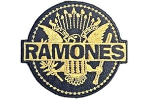 ROCK OFF OFFICIALLY LICENSED PRODUCTS Ramones - Gold Seal [WOVEN PATCH]
