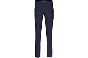 Robell Style Marie – Bequeme, stretchige Damenhose, Innenseite angeraut, Gerade geschnittenes Bein mit Schlitz
