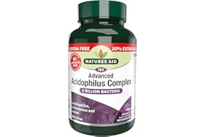 Natures Aid Acidophilus Complex 50mg 180 Capsules