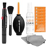 K&amp;F CONCEPT 15 in 1 Camera Cleaning Kit for Lens and Filter | Air Blower, Cloth, Pen, Wipes and 2 fl oz Liquid Cleaner for DS