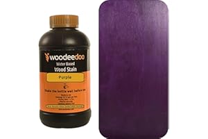 WooDeeDoo Water Based Wood Stain | Wood Dye | Ready to Use | Environmentally Friendly | Solvent Free | Odour Free | 200 ml | Purple