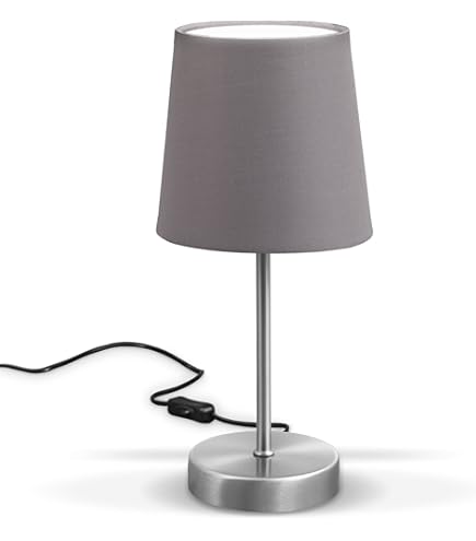 Abat-jour Tissu Blanc 17x13 Cm - Pour Lampe De Table Douille E14, Remplacement Simple