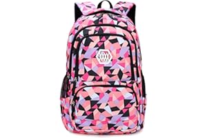 UEK Mochila Impermeable Multifuncional de Viaje, Camping y Escolar para Niños y Niñas (Amarillo)