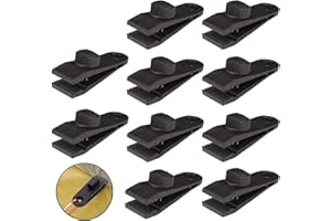 HengLiSam Tarp Clips, Heavy Duty Lock Grip, Clamps Withstand 60mph Strong Wind Fit for Awnings, Outdoor Camping, Caravan Canopies, Car Covers, Swimming Pool Covers (10 pcs)