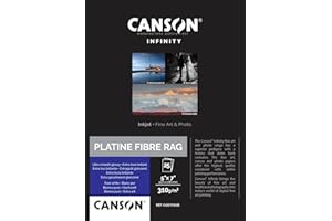 Canson Infinity Rag Photographique Duo 220 gsm, dwustronny, ultra-gładki matowy papier atramentowy, A4, pudełko 25 arkuszy