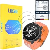 LUSEE 3 Pieces Screen Protector for Suunto Race S Tempered Glass [9H Hardness] [High Definition] [Scratch Resistant] HD Prote