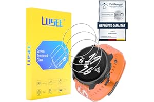 LUSEE 3 Pièces Verre Trempé compatible avec Suunto Race S Film Protection écran [9H Verre Dur] [HD Clair] [Anti Rayure] 2.5D Film de Protecteur d'Ecran (non pour la Suunto Race)