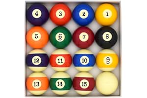 ‎BILMAG BILMAG Pool Billard Kugeln Kugelset Standard 57,2mm - für 7ft. 8ft. und 9ft. Pooltische