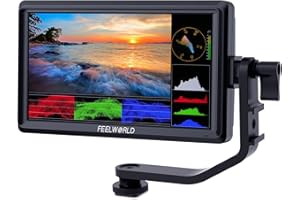 FEELWORLD FW568 V3 Monitor da campo per fotocamera DSLR da 6 pollici con LUT a forma d'onda Picco video Focus assist Piccolo Full HD 1920x1080 IPS con ingresso 4K HDMI 8,4 V CC Uscita