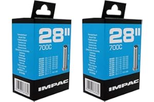 Impac 2pk Cycle Tubes 28" / 700c 28-45c (28-47/622-635) Schrader/Woods Valve - Twin Pack