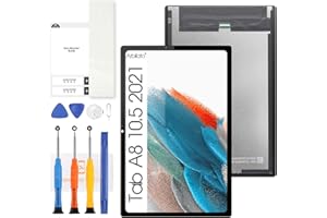 ARBILATO Écran LCD pour Samsung Galaxy Tab A8 10.5 2021 SM-X200, Numériseur Écran Replacement SM-X205 Display Panneau Assemblée Kit(Noir)