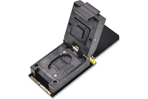 ALLSOCKET New BGA153 SD Reader eMMC153/169 Adapter Programmer Socket FBGA153/169 Ball for Samsung Toshiba Kingston Skhynix NAND FLASH Memory Reading/Writing (Black-SD Adapter)