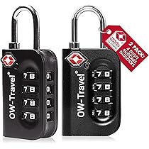Lucchetti TSA Per Valigie 2 Pezzi - Combinazione A 3 Cifre, Cavo Flessibile, Approvati Per Il Viaggio - Foto 10