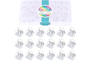 Hoyols Petites pinces à cheveux transparentes, mini pinces à cheveux pour cheveux en plastique forte adhérence minuscule mâchoire mignon accessoires de cheveux antidérapants pour femmes 48 pièces