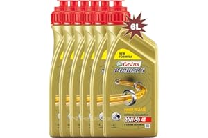 CASTROL BUNDLE Castrol Power 1 4T 20 W-50 Olio Motore Moto 6L