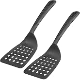 Westmark Gentle Frying Pan Spatula - Set of 2, Wide, Openwork, Angled | 283722E3 Flattened Edge for Tall Pans Cares for Coati