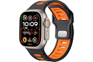 CeMiKa Compatible with Apple Watch Straps Ultra 3/Ultra 2/Ultra 49mm 46mm 45mm 44mm 42mm Men, 26mm Adjustable Silicone Sport Loop Replacement Bands for iWatch Series 11 10 9 8 7 6 5 4 SE 3 2 1