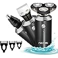 Noymi Electric Shaver for Men, Rotary Razor with 3D Floating Head, Rechargeable USB Wet & Dry Shaver for Close, Comfortable Shaving – Waterproof, Cordless, Easy Clean Beard Trimmer
