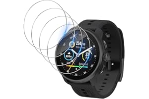 Funrae Schutzfolie Kompatibel mit Suunto Race S für Panzerglas, [4 Stücke] Blasenfreie HD Anti-Kratz Displayschutzfolie Wasserdicht Härtegrad 9H Displayschutz Film - Transparent