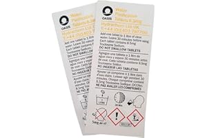 DISCHEM Oasis 8.5mg emergency water purification tablets, one tablet treats one litre of suspect water, 200 tablets total