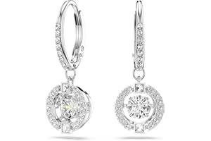 Swarovski Una Collection Drop Earrings, Round Cut