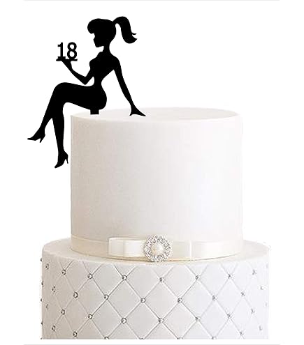 Decoresca Kuchendeko 40 Jahre - Dame In High Heels Tortenaufsatz 24x17cm