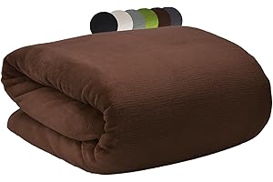 Beautissu Aurelia Kuscheldecke 220x240 cm Dunkelbraun – Flauschige Wohndecke für Sofa, Couch & Bett - Microfaser Fleecedecke als Tagesdecke oder Sofa Überwurf - weiche Wohnzimmerdecke XXL