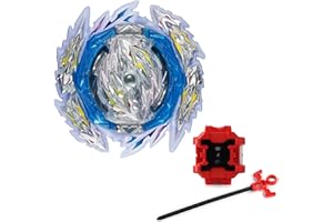 Ficho Battling Tops Spinning Top with Two-way Pull Ruler Launcher Left and Right Rotation Novelty Toy Set Suitable for Boys's B-189, One Size