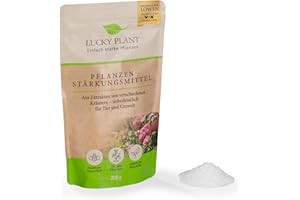 LUCKY PLANT Pflanzenstärkung 200g Pulver | Stärkeres Pflanzenwachstum & längere Blütezeit | Zimmerpflanzen, Sträucher, Rasen, Obst, Gemüse | Unbedenklich für Tier & Natur | Dünger-Alternative