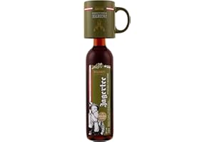 DOLOMITI ALPENFEINKOST Original Jagertee 0,7 l mit hochwertiger Tasse. Konzentrat. 1+3=4. / nach alter Rezeptur/feine Wintergewürze/Ideal für kalte Abende/Original Jagertee aus Österreich