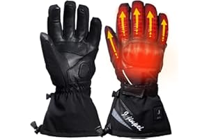 LONHEO Gants Chauffants, Gants Chauffants Électrique Rechargeable Gants Chauffants Moto pour Homme et Femme