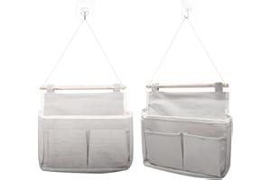 Bateya Wand Organizer Hängend, 2 Stück Hängetasche Hängend Aufbewahrungstasche, Faltbares Wand Hängen Tasche, Hängetasche Wand für Schlafzimmer, Büro, Studie
