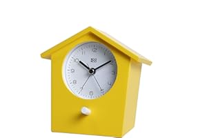KOOKOO EarlyBird Yellow, bird voice alarm clock with real bird voices and a three-tone gong