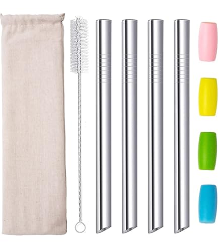 Hydrate Cannucce In Acciaio Inox Riutilizzabili – Set Da 8 Pezzi Con Spazzole, Eco-friendly Senza BPA - 2