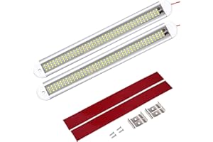 Intckwan 2 Pcs 120 Led Luces Interior Coche, Barra Led, 12v Iluminación Interior Coche, Luz Led Interior Coche con Interruptor, Tiras Led Coche para Vehículos, Caravana, RV, Barco, Camper