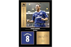Icons Wall Art – Frank Lampard Chelsea Legends A4 Printed Photo Display – Digitally Reproduced Signature – Football/Soccer Fan Gift – Unframed Chelsea Memorabilia Poster