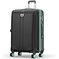 Safari Thorium Neo 8 Wheels 77 Cm Large Check-in Trolley Bag Hard Case Polycarbonate 360 Degree Wheeling System Luggage, Trolley Bags for Travel, Suitcase for Travel, Black