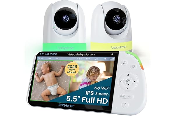 Babysense Full HD Split-Screen Baby Monitor