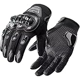 Motorcu eldiveni Kemik Korumalı Siyah Dokunmatik &Ouml;zellikli Unisex Motosiklet Eldiveni MR-G1