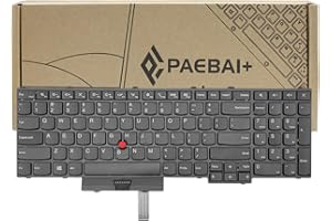 PAEBAI+ Replacement Laptop Keyboard No Backlight for Lenovo IBM Thinkpad P50 P70 00PA288 SN20K85114 US Layout with Pointer Black