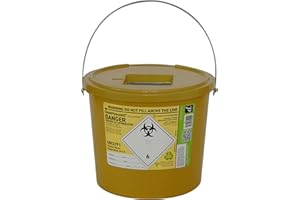 AISZG Daniels Sharpguard Sharps Bin 7 Litre - Yellow - 2X Multipack