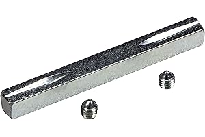 JUVA Drückerstift Eisen-Vierkantstift 8mm für Drückergarnituren und Türgriffe - H10261 | Vierkant 8 x 80 mm | Drücker-Vierkant aus gehärteten Stahl | 1 Stück - Stift geschlitzt für Drückerpaar