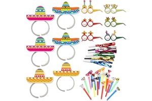 CZAYEFNH Exklusiver Sombrero Hut XXL – Lebendige Partyhüte & Masken-Kostümset, Mini-Sombrero und Mexikanische Deko für Tequila Feste und Mehr