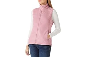 Outdoor Ventures Gilet in pile da donna, morbido, senza maniche, con tasche con cerniera, per la primavera, l'autunno