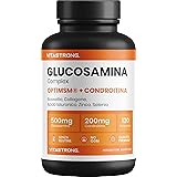 GLUCOSAMINA CONDROITINA MSM Vitastrong - OptiMSM®, COLLinstant® Collagene e Acido Ialuronico, Boswellia, Zinco, Selenio e Man