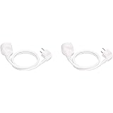 Amazon Basics, Prolunga da 1 metro, colore bianco (confezione da 2)