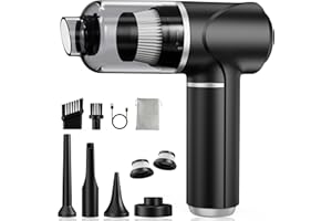 Piarhlie Handstaubsauger Akku Kabellos 30000Pa - Auto Staubsauger mit Bürstenloser Motor Stark Mini Autostaubsauger Handsauger für Autos, Büros, Küche, Wohnzimmer, Schlafzimmer, Tierhaare