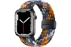 HITZEE Kompatibel mit Apple Watch Armband 49/46/45/44/42/41/40/38mm, Geflochten Band mit Magnetisch Schließe Entworfen für Apple Watch Ultra 2 Serie 10 9 8 7 SE 6 5 4 (42/44/45/46/49, Tarnung)