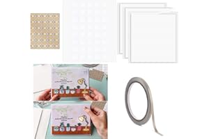 OTCRAFT Set di 30 adesivi per circuiti a LED bianchi e nastro conduttivo in tessuto; kit leggero per biglietti speciali, scrapbooking, decorazioni, progetti luminosi